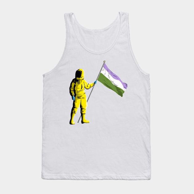 Quaranpride - Genderqueer Tank Top by CosmicFlyer